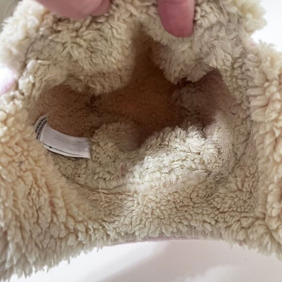 Zutano Cozie Furry Booties & Trapper Hat Set Baby Pink Girls Size 6 Months - Picture 4 of 12